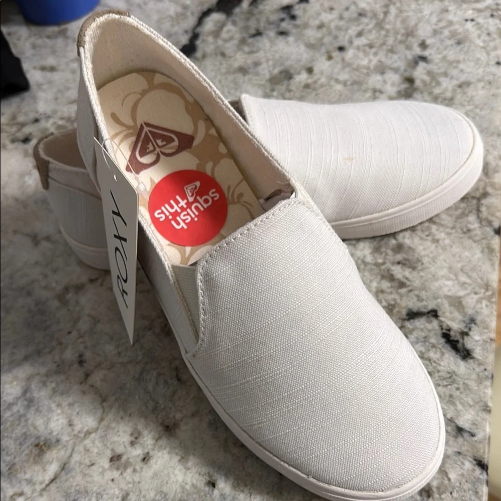 White Slip-On Shoes - Picture 1 of 2